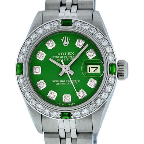 rolex green womens